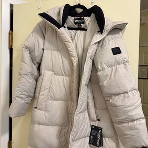 Outdoor Research Women's Light Beige Puffer Coat